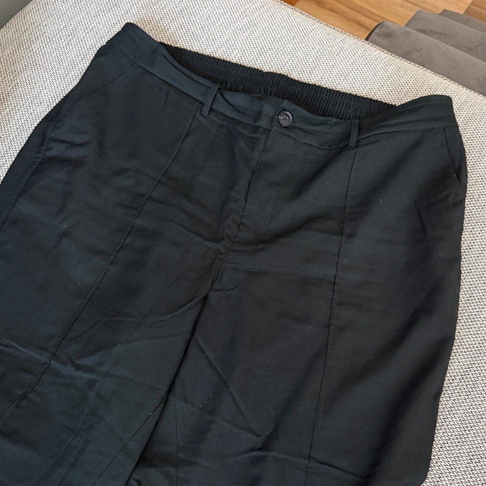 a new day Black Women's Trousers with Elastic Waist